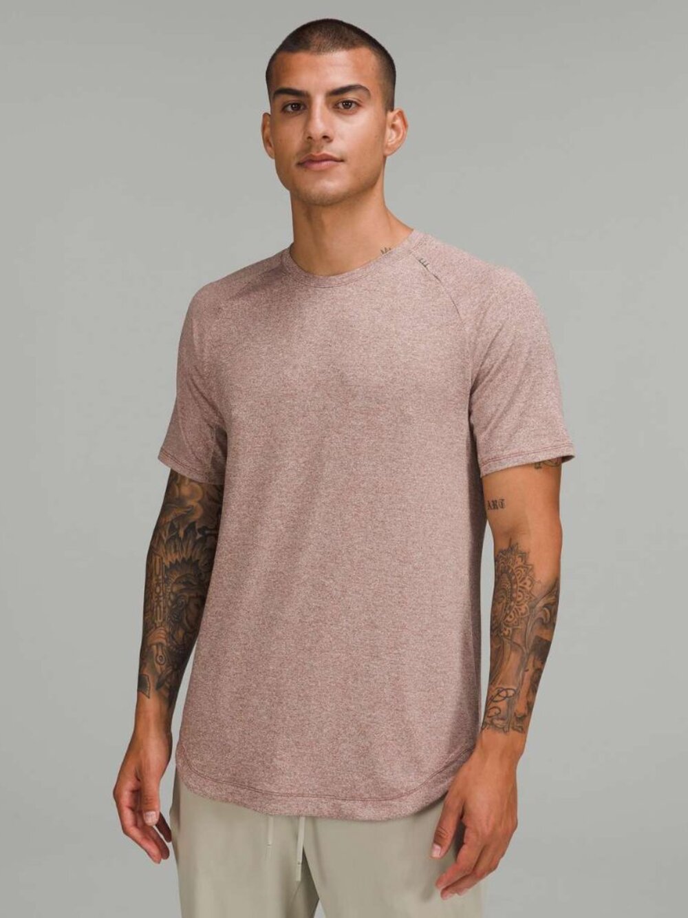 Lululemon Drysense Training Short Sleeve Shirt - Heathered Brown